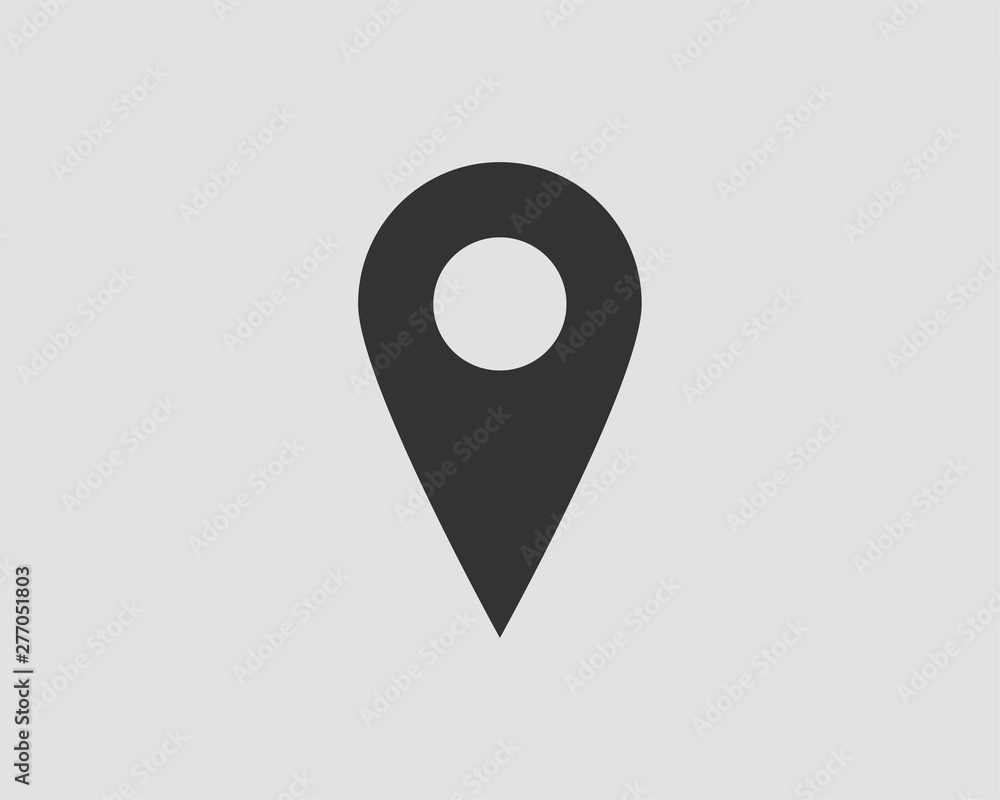 Aufkleber map icons. marker pointer. pin location vector icon. gps navigation symbol.
