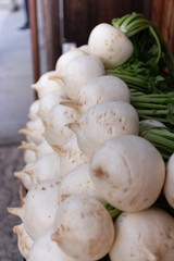 積まれた蕪-京野菜-