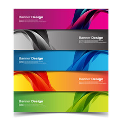 Fototapeta premium Vector Abstract banner web template