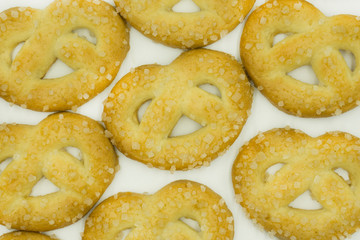 butter cookies isolated on white background