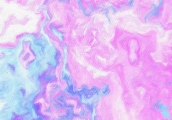 Fototapeta premium Abstract painting, Wall art, Canvas print, Oil paint, Modern drawing, Textured brushstrokes, Contemporary impressionism style, Warm fancy colors, Psychedelic design pattern, surreal fine art