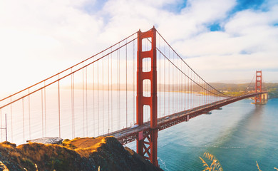 San Francisco's Golden Gate Bridge from Marin County