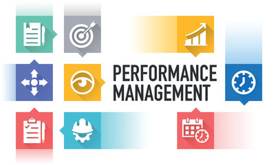 PERFORMANCE MANAGEMENT ICON CONCEPT