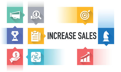 INCREASE SALES ICON CONCEPT
