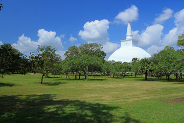 Mirisawetiya dagoba in Anuradhapura, Sri Lanka