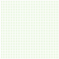 White background  with green dots 