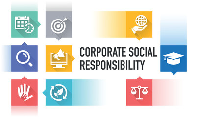 CORPORATE SOCIAL RESPONSIBILITY ICON CONCEPT