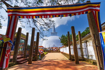 Mirisawetiya dagoba in Anuradhapura, Sri Lanka
