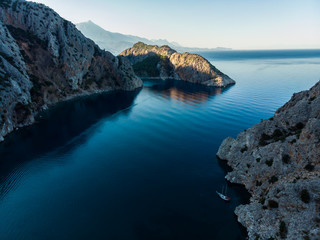 Sazak Cove Aerial Photo at Adrasan/Antalya