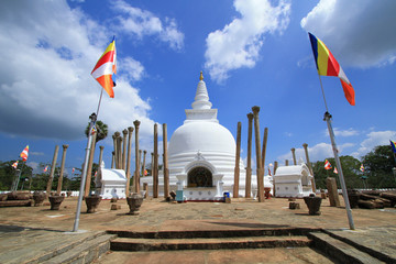 Thuparama dagoba in Anuradhapura, Sri lanka.