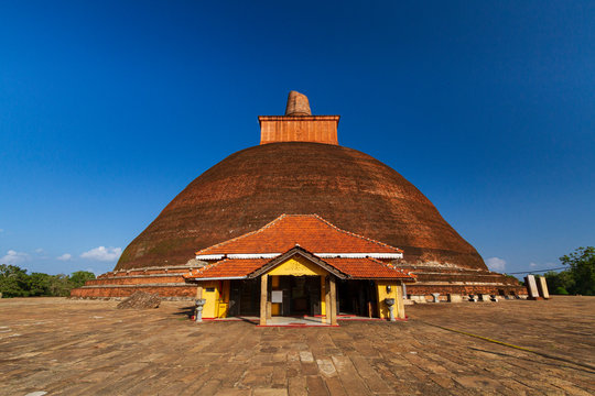 Jetavanaramaya dagoba in Anuradhapura, Sri lanka.