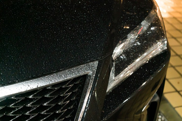 水滴・自動車