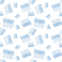 Abstract colorful shape brush watercolor illustration seamless pattern background.