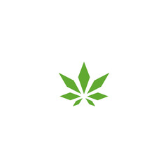 logo designs the concept of cannabis leaves