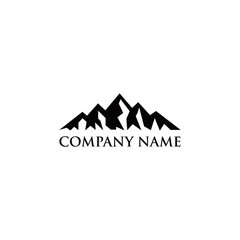 modern mountain logo design