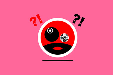 vector illustration of a face