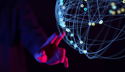 internet security and data protection concept.