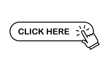 Click here button with hand clicking icon