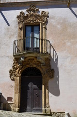 Erice, streets view of a old city