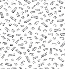 blocks pattern. Vector drawing