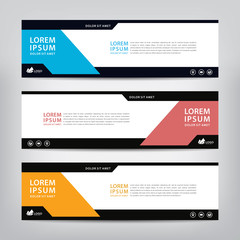 modern design, web banner template, vector illustration