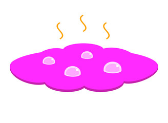 Acid puddle vector icon