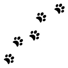 Animal footprints vector icon