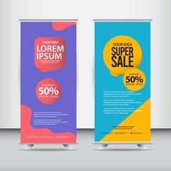 Fototapeta premium Abstract banner super and big sale vector template. Design illustration for banner; advertising; greeting cards or print. Design happiness celebration.