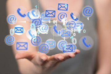 Fototapeta premium Mail Communication Connection message to mailing