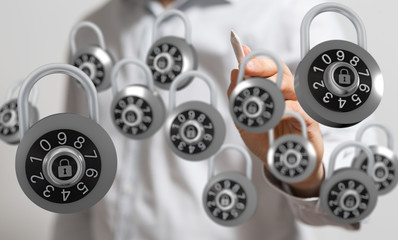 security data code digital in hand