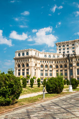 Fototapeta premium Palace of the Parliament in Bucharest, capital of Romania. This building is a second largest building on the world, and largest parliament.