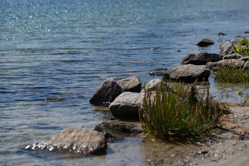 rocks in water
