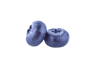 blueberries isolated on white background