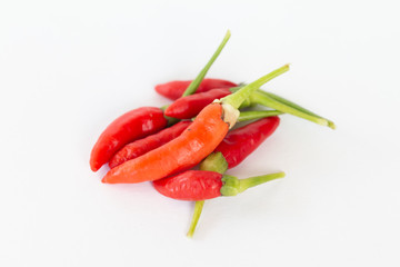 Hot red chili or chilli pepper clos up image group