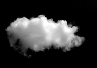 White cloud object for nature design summer background