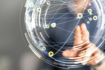 internet security and data protection concept.