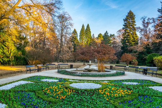 Park surrounding Vrana palace in Sofia, Bulgaria