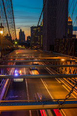 Fototapeta na wymiar Verkehr Brooklyn Bridge