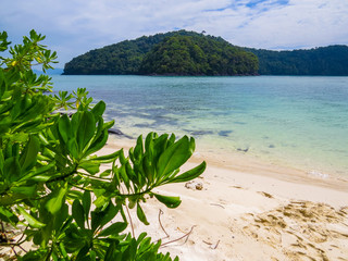 Tropical beach in Langkawi, Malaysia