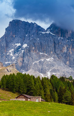 Fototapeta na wymiar Passo Rolle, Dolomites, Italy