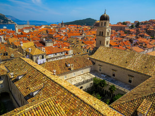 Aerial view of the Sponza Palace (also called 