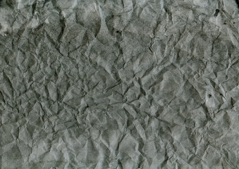 old crumpled gray  paper