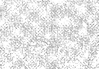 Grunge texture background, Old pattern overlay vector, Black halftone scratch monochrome