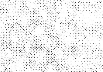 Grunge texture background, Old pattern overlay vector, Black monochrome halftone grungy