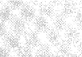 Grunge texture background, Old pattern overlay vector, Black monochrome halftone rough