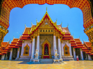 Obraz premium Marble Temple in Bangkok, Thailand