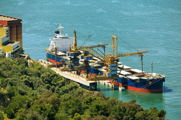 Schiff löschen der Ladung