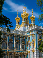 Fototapeta na wymiar Catherine Palace in Pushkin, St. Petersburg, Russia