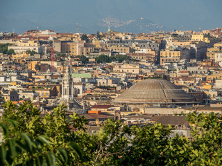 Fototapeta na wymiar Aerial view of The Pantheon. Rome, Italy