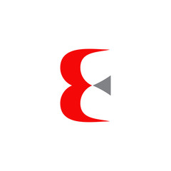 E letter initial logo design template